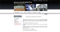 Desktop Screenshot of nerezove-zabradlie-inoxstyle.com